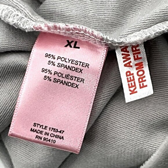 Juicy Couture‎ Hoodie Loungewear Women XL Gray Velour Logo Cropped Pullover - Picture 8 of 13